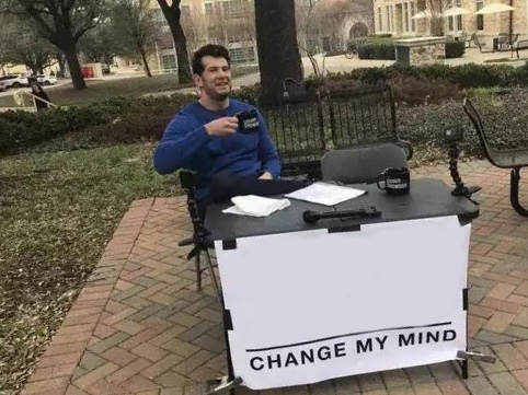 Change My Mind meme about BOXRAW